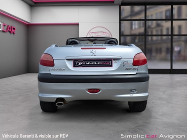 Peugeot 206 cc 2.0i 16s  cuir ja 16 entretien a jour occasion avignon (84) simplicicar simplicibike france