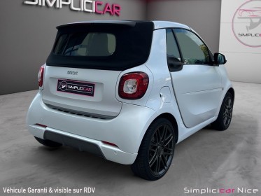 Smart fortwo coupe 90 ch  brabus style blanc nacre occasion  simplicicar nice - pfvauto simplicicar simplicibike france
