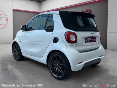 Smart fortwo coupe 90 ch  brabus style blanc nacre occasion  simplicicar nice - pfvauto simplicicar simplicibike france