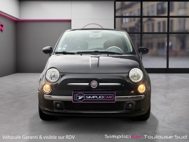 Fiat 500 1.2 69 ch lounge climatisation toit panoramique jantes alu garantie 12 mois occasion simplicicar toulouse sud...
