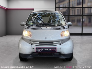 Smart smart fortwo cabrio smart  61 passion softouch a/ entretient smart complet occasion paris 17ème (75)(porte maillot)...