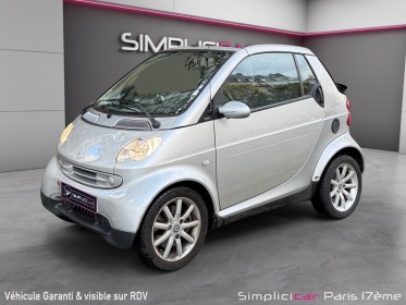 Smart smart fortwo cabrio smart  61 passion softouch a/ entretient smart complet occasion paris 17ème (75)(porte maillot)...