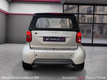 Smart smart fortwo cabrio smart  61 passion softouch a/ entretient smart complet occasion paris 17ème (75)(porte maillot)...