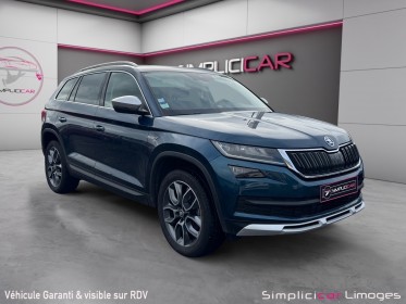 Skoda kodiaq 2.0 tdi 150 scr dsg7 4x4 7pl scout occasion simplicicar limoges  simplicicar simplicibike france