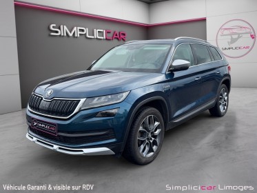Skoda kodiaq 2.0 tdi 150 scr dsg7 4x4 7pl scout occasion simplicicar limoges  simplicicar simplicibike france
