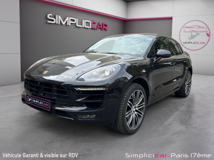Porsche macan turbo 3.6 v6 400 ch pdk carbone / toit ouvrant / sellerie cuir /camera de recule occasion paris 17ème...