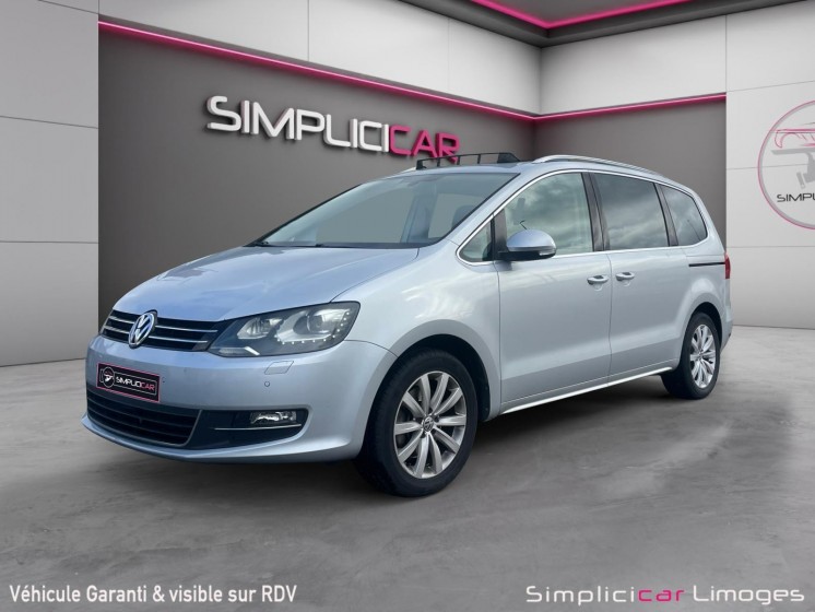 Volkswagen sharan 2.0 tdi 140 fap bluemotion technology carat dsg6 7 places occasion simplicicar limoges  simplicicar...