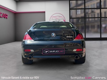 Bmw serie 6 e63 steptronic a 650ci entretien complet occasion cannes (06) simplicicar simplicibike france