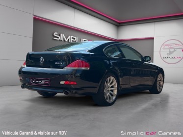 Bmw serie 6 e63 steptronic a 650ci entretien complet occasion cannes (06) simplicicar simplicibike france