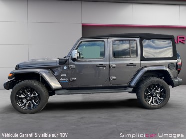 Jeep wrangler unlimited 4xe 2.0 l t 380 ch phev 4x4 bva8 overland occasion simplicicar limoges  simplicicar simplicibike france