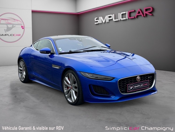 Jaguar f-type p450  awd r-dynamik - carplay - echappement sport - toit panoramique - angles mort - meridian occasion... Jaguar f-type p450  awd r-dynamik - carplay - echappement sport - toit panoramique - angles mort - meridian occasion...