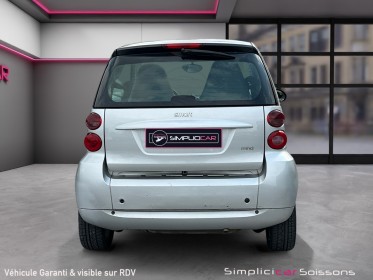 Smart fortwo 1.0 71 ch passion - suivi complet/toit panoramique/caribex cuir blanc/clim/gps - garantie 12 mois occasion...