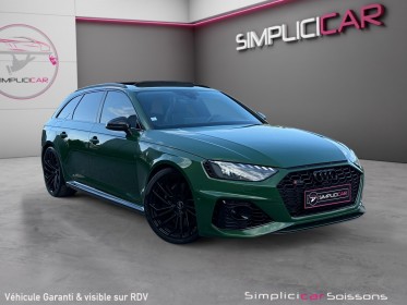 Audi rs4 avant v6 2.9 450 tiptronic facelift - malus payé/bo/360°/sièges massants/toit pano/suivi audi - garantie 12 mois...