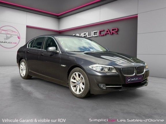 Bmw serie 5 f10 520d 184ch 123g confort a / sieges electriques / interieur cuir /  garantie 12 mois occasion simplicicar les...