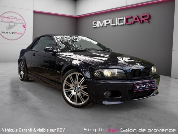 Bmw m3 cab e46 m3 / entretien complet / radars arriÈres / ct ok / rÉvision ok / carrosserie parfaite occasion simplicicar...