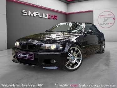 Bmw m3 cab e46 m3 / entretien complet / radars arriÈres / ct ok / rÉvision ok / carrosserie parfaite occasion simplicicar...