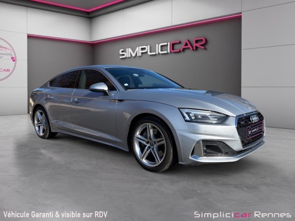 Audi a5 sportback 45 tdi 3.0 v6 231cv tiptronic 8 quattro avus - attelage électrique  - camera de recul - coffre...