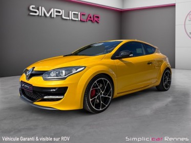 Renault megane iii coupe rs 2.0 265ch - jaune sirius - jantes steev 19  - ligne milltek - suivi complet - bose - bluetooth...