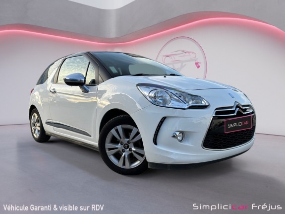 Citroen ds3 e-hdi 115 airdream sport chic radar de recul, sieges en cuir garantie 12 mois occasion simplicicar frejus ...