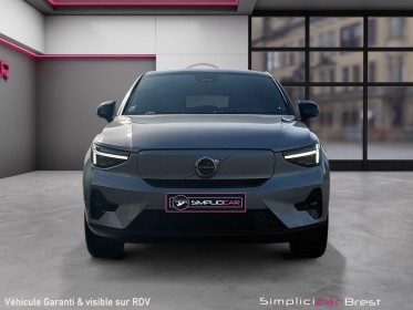 Volvo c40 recharge twin awd 408 ch 1edt plus - entretien volvo - full options - garantie 12 mois occasion simplicicar brest...