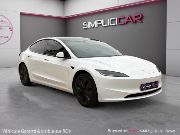 Tesla model 3 autonomie standard  rwd batterie 99% garantie 12 mois occasion simplicicar mery-sur-oise simplicicar...