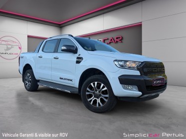 Ford ranger double cabine 3.2 tdci 200 4x4 bva6 wildtrak attelage sièges chauffants couvre benne garantie 12 mois occasion...