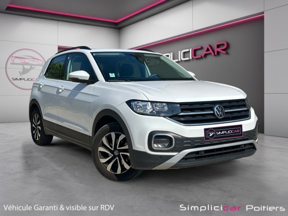 Volkswagen t-cross 1.0 tsi 110 start/stop bvm6 active première main carplay garantie 12 mois occasion simplicicar poitiers...