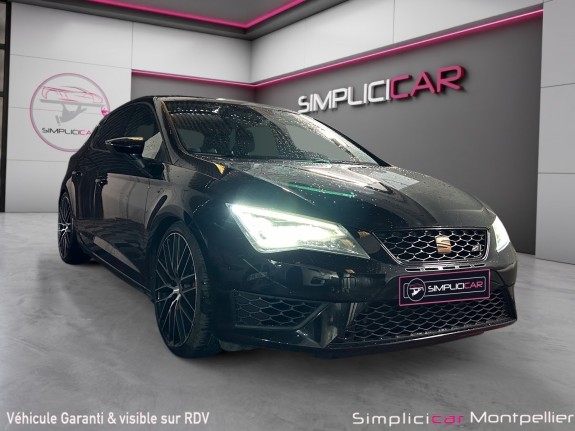 Seat leon cupra 290ch 2.0 tsi sièges chauffants garantie 12 mois occasion montpellier (34) simplicicar simplicibike france