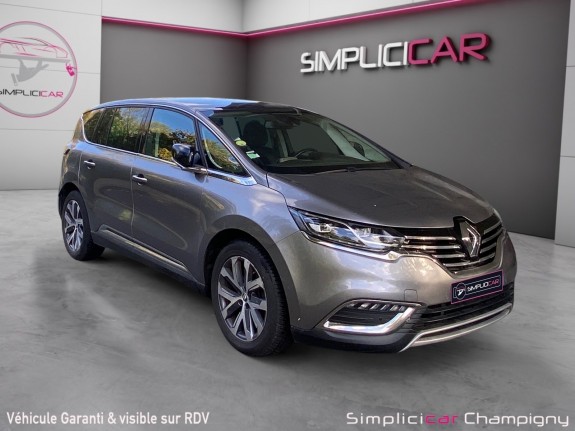 Renault espace v dci 160 energy twin turbo intens edc 7 places-cuir-ordinateur de bord-caméra de recul occasion...