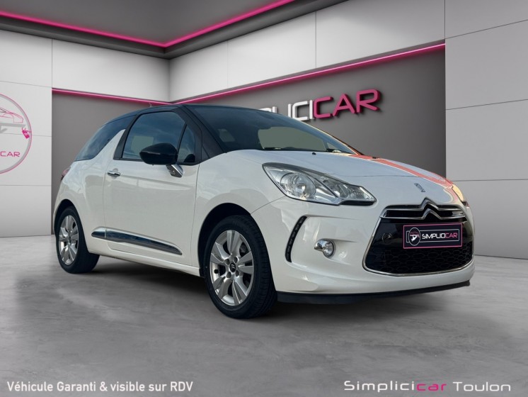 Citroen ds3 vti 120 airdream so chic garantie 12 mois occasion simplicicar toulon est simplicicar simplicibike france