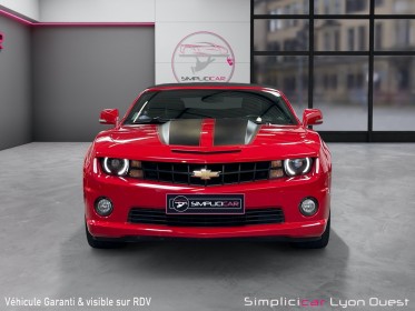 Chevrolet camaro cabriolet v8 6.2 432ch - suivi complet- état proche neuf - garantie 12 mois- occasion simplicicar lyon...