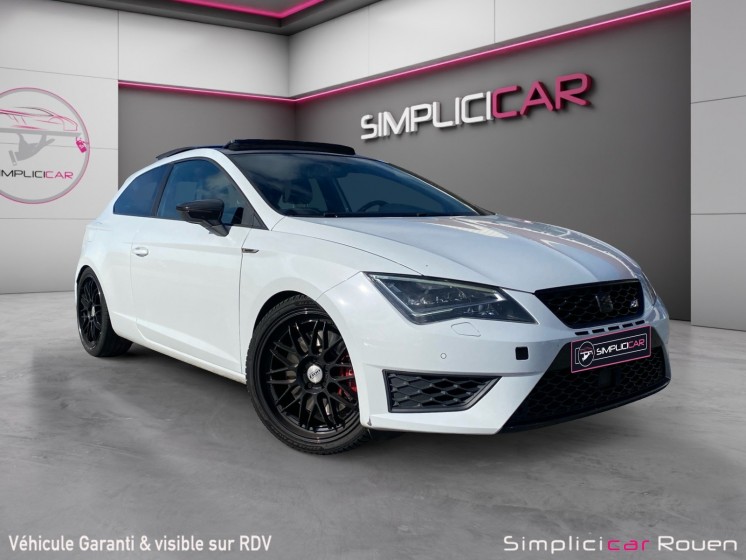 Seat leon sc 2.0 tsi 280 cupra dsg6 garantie 12 mois occasion simplicicar rouen simplicicar simplicibike france