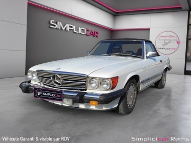 Mercedes-benz 560 sl 5.6l v8 r 107 sl cabriolet occasion simplicicar reims simplicicar simplicibike france