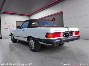 Mercedes-benz 560 sl 5.6l v8 r 107 sl cabriolet occasion simplicicar reims simplicicar simplicibike france