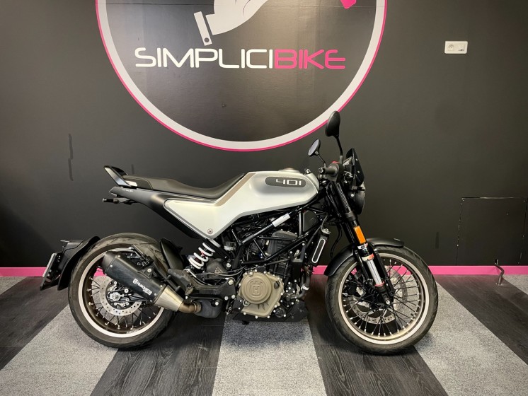 Husqvarna vitpilen 401 garantie 12 mois occasion parc moto simplicicar lyon ouest simplicicar simplicibike france