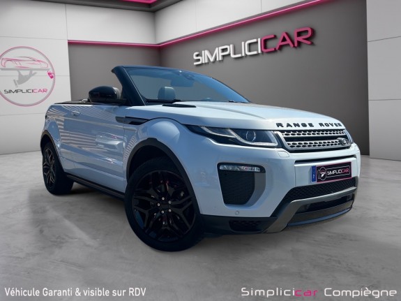 Land rover range rover evoque cabriolet hse dynamic td4 150 bva - faible km - suivi - blanc nacre - occasion simplicicar...