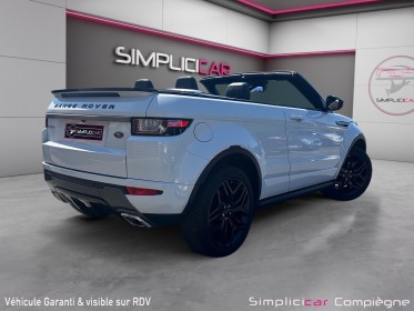 Land rover range rover evoque cabriolet hse dynamic td4 150 bva - faible km - suivi - blanc nacre - occasion simplicicar...