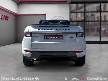 Land rover range rover evoque cabriolet hse dynamic td4 150 bva - faible km - suivi - blanc nacre - occasion simplicicar...