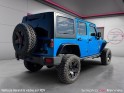 Jeep wrangler 2.8 crd 200cv rubicon jk wrangler 5 portes , carplay, 31650 km , couleur hydro blue, rehaussée , pont...
