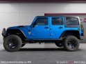 Jeep wrangler 2.8 crd 200cv rubicon jk wrangler 5 portes , carplay, 31650 km , couleur hydro blue, rehaussée , pont...