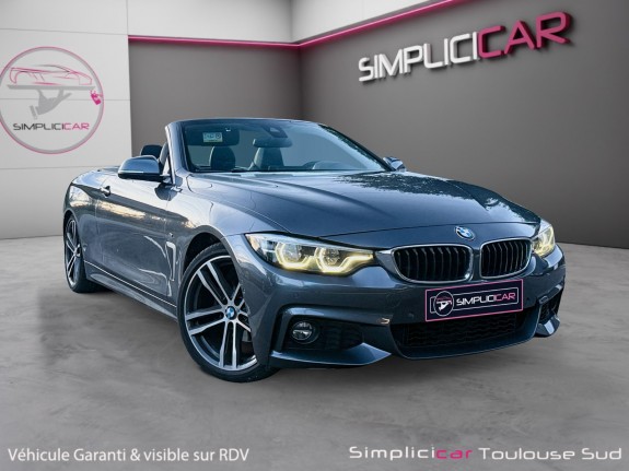 Bmw serie 4 cabriolet f33 lci2 420i 184 ch bva8 m sport caméra de recul sièges chauffants garantie 12 mois occasion...