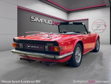 Triumph tr6 etat irréprochable  de 10000 euros de facture pour restauration  garantie possible occasion simplicicar vernon...
