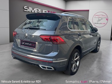 Volkswagen tiguan 1.4 ehybrid 245ch dsg6 r-line exclusive occasion paris 17ème (75)(porte maillot) simplicicar simplicibike...