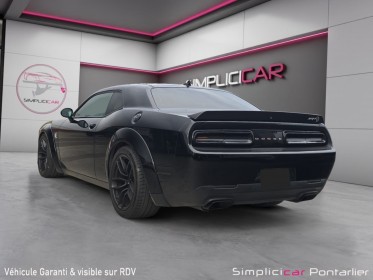 Dodge challenger 6.2l v8 super rged srt hellcat widebody / pack son harmann kardon occasion simplicicar pontarlier...