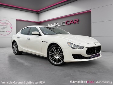Maserati ghibli 3.0 v6 bi-turbo 350, 1ere main, francaise, entretien full maserati, garantie 12 mois occasion simplicicar...