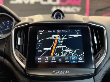 Maserati ghibli 3.0 v6 bi-turbo 350, 1ere main, francaise, entretien full maserati, garantie 12 mois occasion simplicicar...