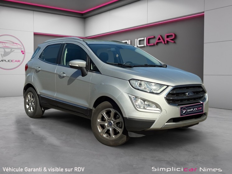 Ford ecosport 1.0 ecoboost 125ch ss bvm6 titanium - radar de recul - carplay - attelage - garantie 12 mois occasion...