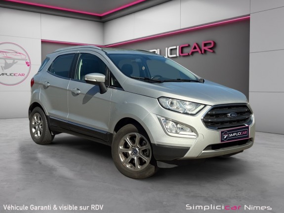 Ford ecosport 1.0 ecoboost 125ch ss bvm6 titanium - radar de recul - carplay - attelage - garantie 12 mois occasion...
