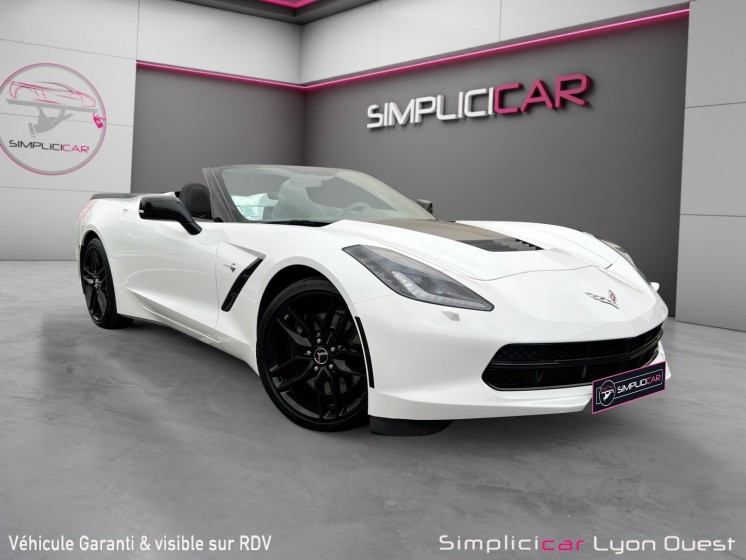 Chevrolet corvette cabriolet c7 6.2 v8 466 ch stingray - garantie 12 mois occasion simplicicar lyon ouest simplicicar...