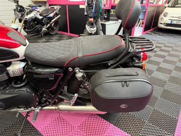 Triumph bonneville t 100 bulle/sacoche/selle confort/crash bar/poignées chauffantes/garantie occasion simplicicar salon de...